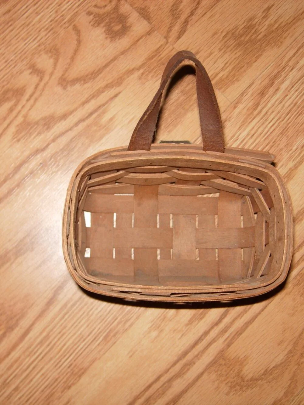 LONGABERGER SMALL KEY BASKET LEATHER STRAP